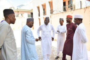 Associate Professor Sule Yau Sule, AHL Yushau Shuaib with Guests