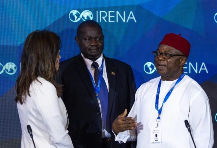 Rep. Sam Onuigbo during his participation in the 14th International Renewable Energy Agency (IRENA) Assembly, the IRENA Legislators Forum, and other related events in Abu Dhabi, UAE.